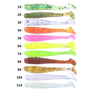 HENGJIA 50 pz/sacchetto <span class=keywords><strong>Esche</strong></span> Artificiali Morbide in Silicone PVC a Coda a T per <span class=keywords><strong>Bass</strong></span>, Marlin, Orate, Acqua Salata, Fiumi, Laghi e Torrenti - Product Image 1