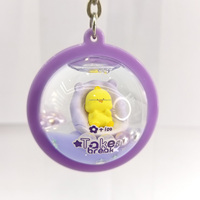 Porte-clés en acrylique liquide avec décoration animale 3D personnalisée, flotteur, paillettes et sable mouvant – Cadeau promotionnel souvenir