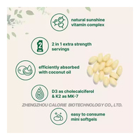 Vitamina D3 10000 UI más K2 (MK-7) en cápsulas blandas de aceite de coco virgen |   Cápsulas de Gel Suave de Colágeno con Complejo de Vitaminas D y K 2 en 1
