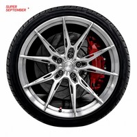 Jantes en alliage d'aluminium forgé brossées, concaves profondes, neuves, de 18 à 22 pouces, 20 mm/25 mm, ajustement universel