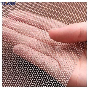 Đồng crimped dệt dây lưới 1 2 3 5 10 15 mét lỗ kích thước 99.6% rmi che chắn dây đồng Lưới tùy chỉnh Cooper lưới - Product Image 1