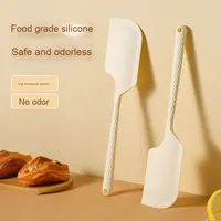 Grande spatule en silicone résistant aux hautes températures couteau à tartiner intégré planche de grattoir de cuisine pour la cuisson en boîte domestique douce