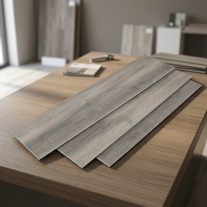 Suelo de Plástico Rígido con Aspecto de Madera Gris EcoCore, Tablas Rectangulares Texturizadas para Uso en Interiores - Product Image 3