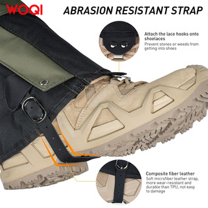 Protège-jambes WOQI pour la randonnée, l'alpinisme, les sports sur glace et neige, imperméables, anti-sable, protection des mollets pour adultes, équipement de plein air - Product Image 3