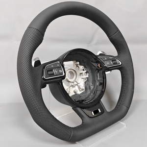 Volante de Cuero Negro Retrofit para <span class=keywords><strong>Audi</strong></span> A4 A5 S4 S5 B8 A6 S7 C7 RS6 - Product Image 5