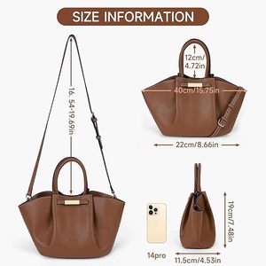 Bộ sưu tập mùa thu và mùa đông mới này của polyester và túi xách da chính hãng với thiết kế dây kéo là một-phải có cho mua sắm - Product Image 5