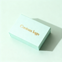 Boîte de conditionnement pour blush avec couvercle et base en papier d'art de qualité supérieure, résistant aux rayures, avec impression UV spot et logo personnalisé