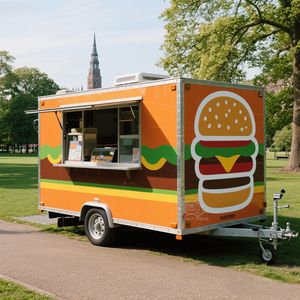 Carritos de Comida Móviles, Food Truck, Carrito de Hot Dogs, Remolque de Helados, Food Truck Totalmente Equipado, Restaurante Móvil - Product Image 4