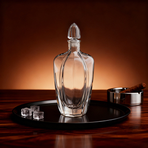 Carafe à whisky en cristal soufflé à la main avec bouchon en forme <span class=keywords><strong>de</strong></span> spirale, capacité 800 ml, design classique, pour bars à domicile, hôtels, fêtes, <span class=keywords><strong>vin</strong></span>, cadeaux <span class=keywords><strong>de</strong></span> luxe - Product Image 5