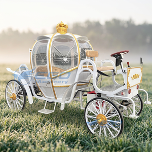 Vente directe d'usine : Carrosse de mariage princesse Cendrillon en forme de citrouille, carrosse à chevaux, remorque royale pour chevaux à vendre - Product Image 1