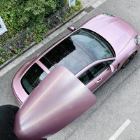 TOPCAR Passion Pink Film Pelindung Cat PVC Berubah Warna Perekat Sendiri untuk Bodi Mobil Anti Gores Gulungan 99% UV 90% Penolakan IR