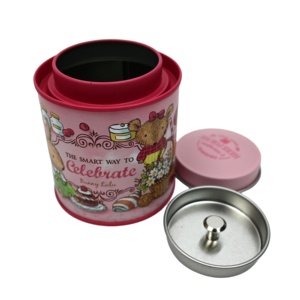 Lata redonda de calidad alimentaria con doble tapa, diseño vintage de conejo de dibujos animados, caja metálica para galletas, dulces, té, regalos. - Product Image 6