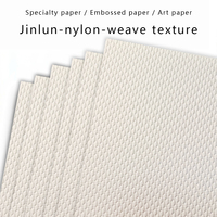 Papier d'art texturé gaufré en nylon blanc, papier spécial pour l'impression d'emballages universels, pour boîtes cadeaux haut de gamme, recyclé
