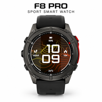 Montre connectée Premium F8 Pro pour hommes et femmes, écran AMOLED 1,43 pouce, charge sans fil, design tendance, étanche 5ATM