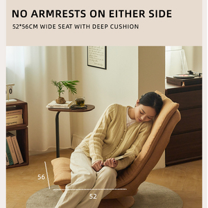<span class=keywords><strong>Sillón</strong></span> <span class=keywords><strong>Reclinable</strong></span> Individual Moon, Plegable, de Tela Ecológica, para Adultos, para Dormir, para Sala de Estar, Dormitorio, Comedor, Salón - Product Image 5