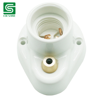 Douille de lampe E27 en porcelaine noire avec garantie de 2 ans pour utilisation intérieure/extérieure en suspension