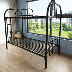 Lit superposé en fer noir de style industriel haut de gamme, gain de place, avec peinture électrostatique - Product Image 2
