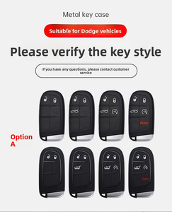 สำหรับฝาครอบกุญแจ Dodge Durango 2013 - 2016 Dodge Flag Metal Specialized Car Key Leather Protection Case - Product Image 6