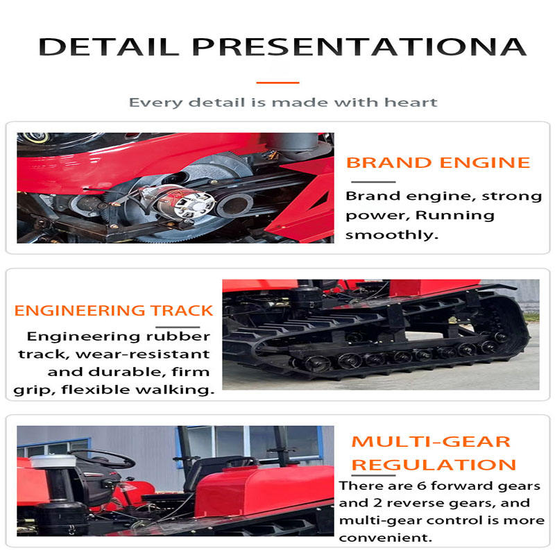 High Quality New Compact 4WD Agricultural Crawler Rotary Cultivator ...
