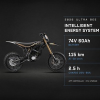 Moto tout-terrain électrique Surron Ultra Bee 2026 pour adulte, batterie 74V 60Ah, vitesse 95 km/h