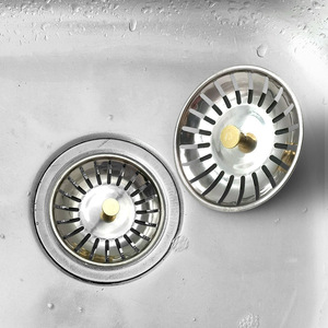 Stainless Steel Sink Stopper Filter Basket For <b>Kitchen</b> Sink Dishwashing Basin Minimalist Design - Product Image 2