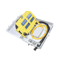 Boîtier de terminaison FTTH pour montage mural/sur poteau |   32 ports adaptateurs |   Support SC/FC/LC Mini Splitter PLC |   Anti-UV PC+ABS