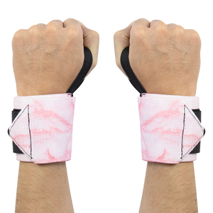 Nilon transfer panas dicetak daya angkat Anime bungkus pergelangan tangan memperkuat kompresi berat angkat Gym tugas berat pembungkus pergelangan tangan - Product Image 1
