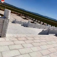 Dalles de granit blanc naturel G603 de Chine, découpées sur mesure, finition flammée, modernes et écologiques pour escaliers extérieurs