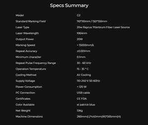 Machine de marquage laser à fibre <span class=keywords><strong>Cloud</strong></span> 20W -- G2pro - Product Image 2