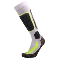 Chaussette de ski de haute qualité en laine mérinos épaisse et chaude avec logo personnalisé pour l'extérieur et l'hiver