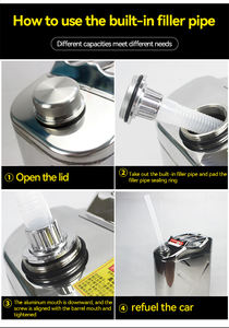 Vente chaude 5-<span class=keywords><strong>20l</strong></span> Vertical 304 En Acier Inoxydable Jerry Can Durable Rectangulaire En <span class=keywords><strong>Métal</strong></span> Peut pour L'eau <span class=keywords><strong>Essence</strong></span> - Product Image 5