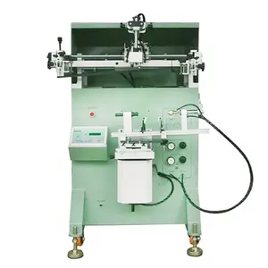 Mesin cetak sutra layar warna tunggal semi-otomatis Printer layar motor Servo untuk pabrik pabrik