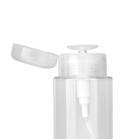 Vente en gros de flacons distributeurs à pompe en plastique de 200 ml et 300 ml pour dissolvant de vernis à ongles, toner, démaquillant, emballage cosmétique