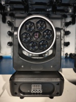 Projecteur LED RVBW 4-en-1 à intensité élevée 60W avec anneau lumineux, effet spot et fleur, à tête mobile