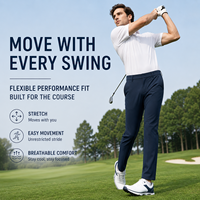 Pantalons de golf droits sur mesure 30-40, pantalons de parcours extensibles 4 directions OEM ODM