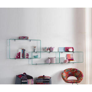 Glassline รุ่นต้นกำเนิดจากประเทศจีน WE/015ชั้นวางกระจกแบบติดผนัง - Product Image 1