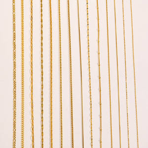 Taige O chaîne serpent os mince 1MM2 basique diy <span class=keywords><strong>collier</strong></span> plié végétarien - Product Image 4