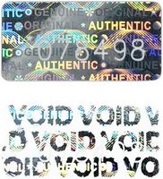 Étiquettes personnalisées imperméables avec logo, étiquettes adhésives VOID anti-effraction et anti-contrefaçon