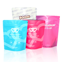 Petits sacs hermétiques biodégradables à impression personnalisée, pochette en aluminium à fermeture éclair 3.5g, 7g, 14g, sac à biscuits en Mylar anti-odeur avec Logo