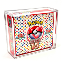 Boîte de présentation magnétique transparente en acrylique écologique personnalisée pour la boîte de boosters japonaise 151 SV2-A Slim, anti-jaunissement, marque XC