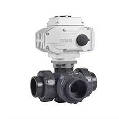 วาล์วบอลมอเตอร์ไฟฟ้า COVNA UPVC แบบสองทาง ข้อต่อแบบ Double Union Socket ชนิดปรับระดับได้ 4-20mA วาล์วบอลไฟฟ้า PVC ขนาด 1/2 นิ้ว - Product Image 2