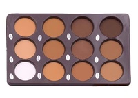 Palette de poudre pressée mate pour le visage, maquillage vegan, 12 couleurs, nouvelle arrivée, logo personnalisé, marque privée