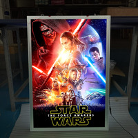 Cadres d'affiches LED rétroéclairées avec images d'anime 16x24 24x36 27x40, boîte à lumière LED noire, impressions d'art pour la chambre à coucher, le salon, la décoration de la maison