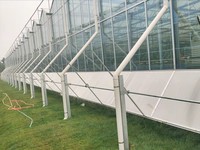 Serre agricole intelligente en verre, système hydroponique pour la culture de fraises/tomates/laitues, fruits, légumes, fleurs, arbres