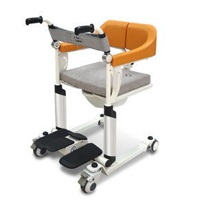 Foot Operated Lifting Transfer Machine For Elderly Disabled <b>Bathing</b> Toileting With Wheels And Seat <b>Support</b> - Product Image 1