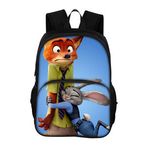 حقيبة ظهر ليندا الشهيرة جداً بتصميم زوتوبيا <span class=keywords><strong>2</strong></span> المطبوعة، حقيبة طلابية أمامية بتصميم مدينة الحيوانات المجنونة - Product Image 1