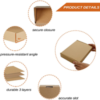 Boîtes d'expédition PHAREGE 11x8x2 pouces, boîtes à courrier en papier kraft, boîtes d'expédition moyennes pour entreprises