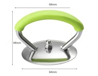 Couvercle de casserole en acier inoxydable rouge confortable avec poignées modernes pour prévenir les brûlures, outils de cuisine en silicone ODM/OEM