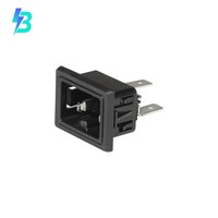 Accessoires de connecteurs PCB 3-142-769 GH21 Connecteur d'alimentation mâle à broches IEC 320-C16 3142769 à montage sur panneau avec bride