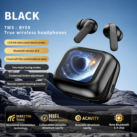 Écouteurs sans fil en stock avec ANC, affichage numérique, étanchéité IPX5, son Hi-Fi, compatibles avec hub Type-C